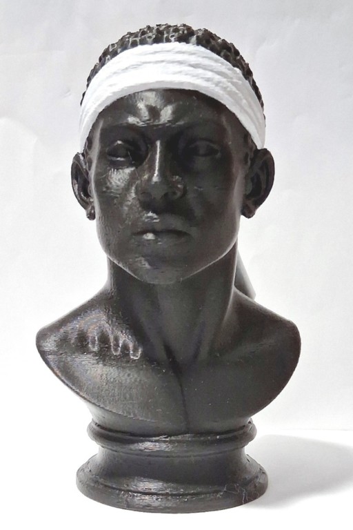 Buste Testa Mora, figurine corse 3D de 15 cm vue de face buste-testa-mora-figurine-corse-15cm-face